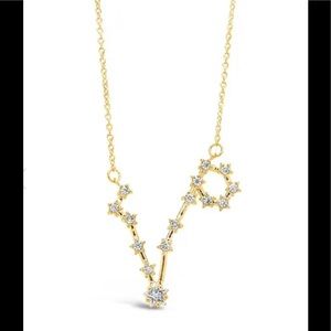 Constellation CZ Pisces Zodiac Pendant Necklace